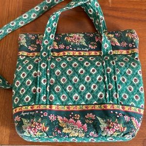 Vintage Vera Bradley green and multi floral bag